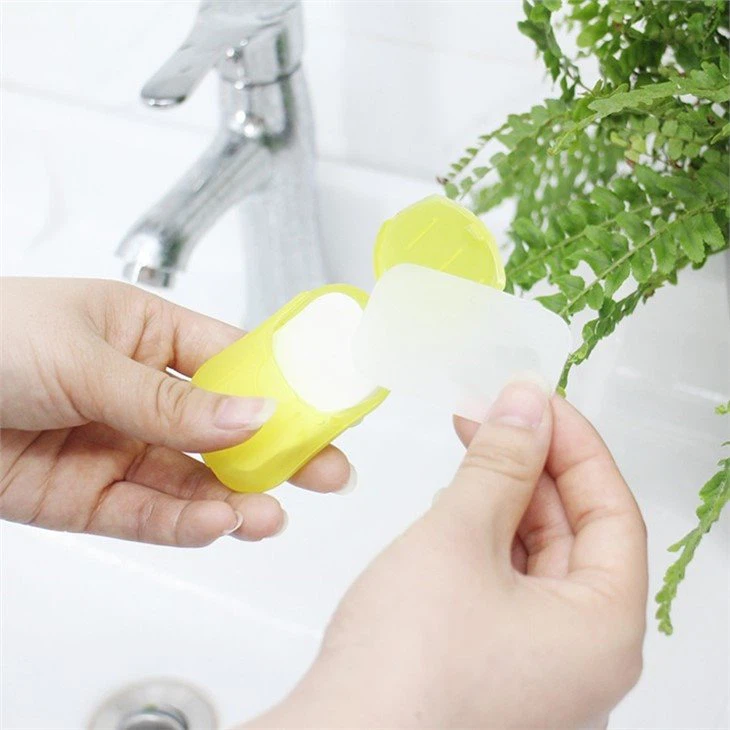 Organic mini travel hand washing paper soap