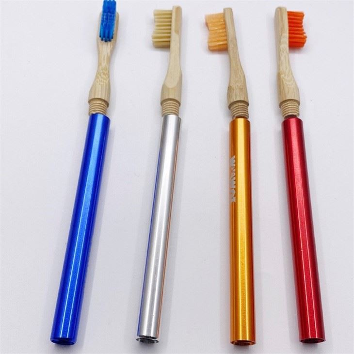 replaceable head stainless handle bamboo toothbrushes